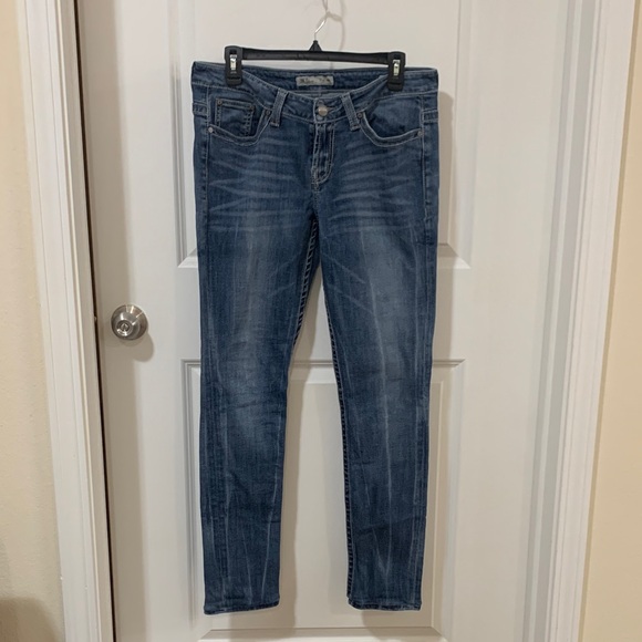 BKE Denim - BKE Women's Skinny Jeans in Blue